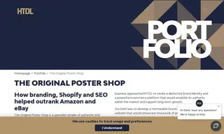 Preview of the The Original Poster Shop Case Study