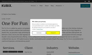 Preview of the One for Fun Case Study