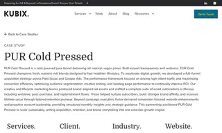 Preview of the PUR Cold Pressed Case Study
