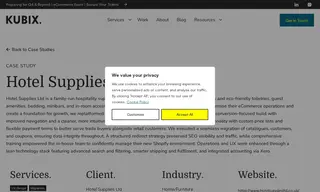 Preview of the Hotel Supplies Ltd Case Study