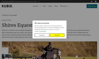 Preview of the Shires Equestrian Case Study