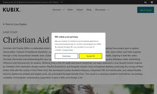 Preview of the Christian Aid Charity Gifts Case Study