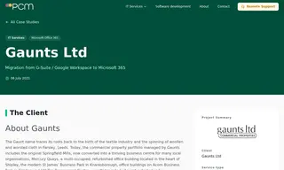 Preview of the Gaunts Ltd Case Study