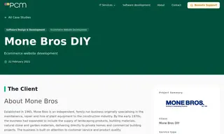 Preview of the Mone Bros Case Study