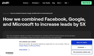 Preview of the The Cost Comparison Website Case Study