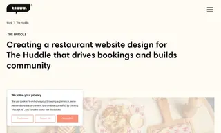 Preview of the The Huddle Restaurant Case Study