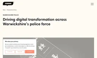 Preview of the Warwickshire Police Case Study