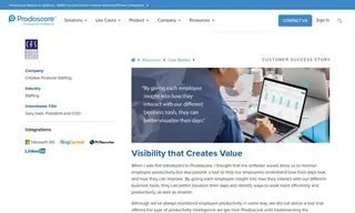 Preview of the Creative Financial Staffing Case Study