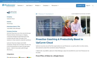 Preview of the UpCurve Cloud Case Study