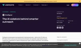 Preview of the OneSignal Case Study