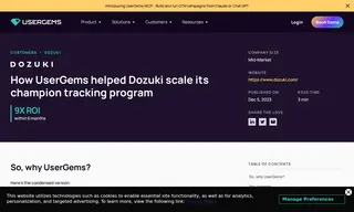 Preview of the Dozuki Case Study
