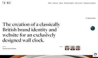 Preview of the Thomas James Clocks Case Study