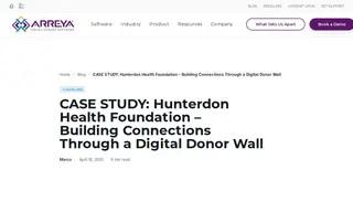 Preview of the Hunterdon Health Foundation Case Study