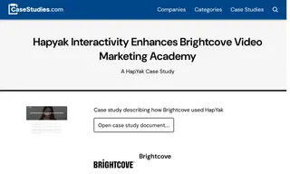 Preview of the Brightcove Case Study