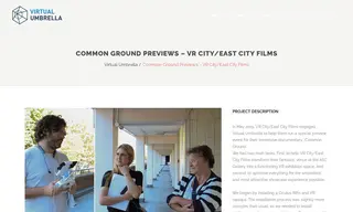 Preview of the VR City/East City Films Case Study
