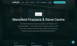Preview of the Mansfield Fireplace & Stove Centre Case Study