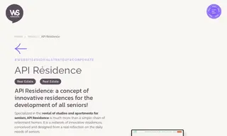 Preview of the API Résidence Case Study