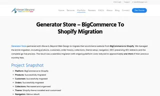 Preview of the Generator Store Case Study