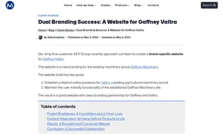 Preview of the Gaffney Valtra Case Study