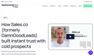 Preview of the Sales.co (formerly DamnGoodLeads) Case Study