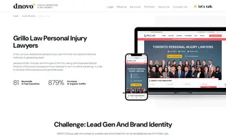 Preview of the Grillo Law Personal Injury Lawyers Case Study
