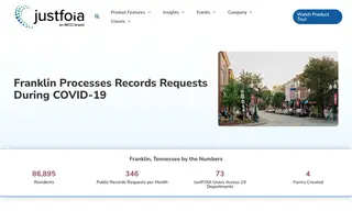 Preview of the City of Franklin Tennessee Case Study