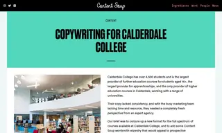 Preview of the Calderdale College Case Study