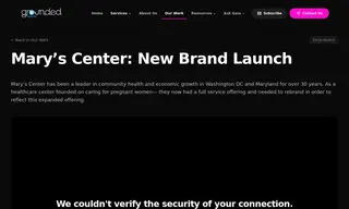 Preview of the Mary’s Center Case Study