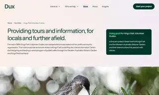 Preview of the Kings Park Volunteer Guides Case Study