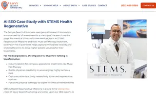 Preview of the Stems Health Regenerative Medicine Case Study