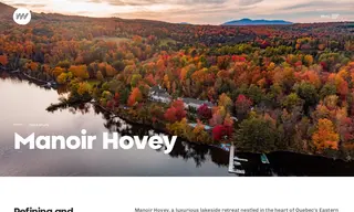 Preview of the Manoir Hovey Case Study