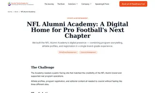 Preview of the NFL Alumni Academy Case Study