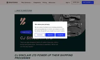 Preview of the CJ Sinclair LTD Case Study