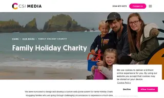 Preview of the Family Holiday Charity Case Study