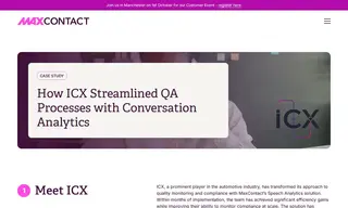 Preview of the ICX Case Study