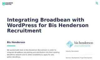 Preview of the Bis Henderson Recruitment Case Study