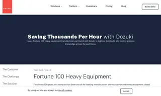 Preview of the Fortune 100 Heavy Equipment Company Case Study