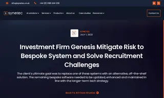 Preview of the Genesis Investment Management Case Study