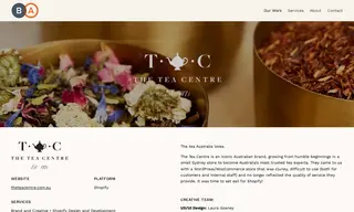 Preview of the The Tea Centre Case Study