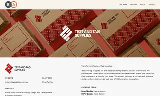Preview of the Test and Tag Supplies Case Study