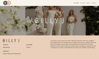Preview of the Billy J Boutique Case Study