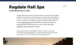 Preview of the Ragdale Hall Spa Case Study