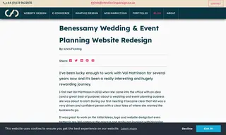 Preview of the Benessamy Wedding & Event Planning Case Study