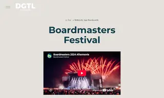 Preview of the Boardmasters Festival Case Study
