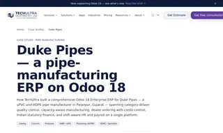 Preview of the Duke Pipes Private Limited Case Study