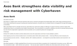 Preview of the Axos Bank Case Study