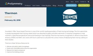 Preview of the Thermon Case Study