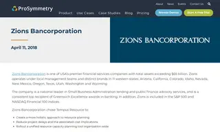 Preview of the Zions Bancorporation Case Study
