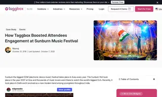 Preview of the Sunburn Music Festival Case Study