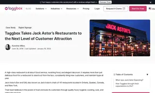 Preview of the Jack Astor’s Bar and Grill Case Study